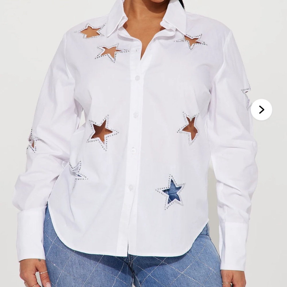 Fashion Nova Lookin like a Star Cutout Women's Top